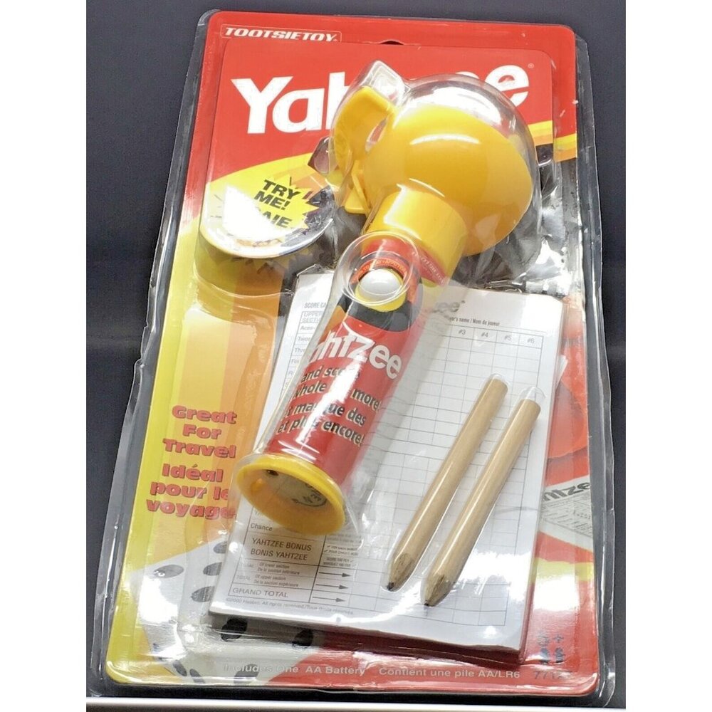 Yahtzee Shake And Score Motorized Electronic Handheld Tootsie Toy Hasbro New
